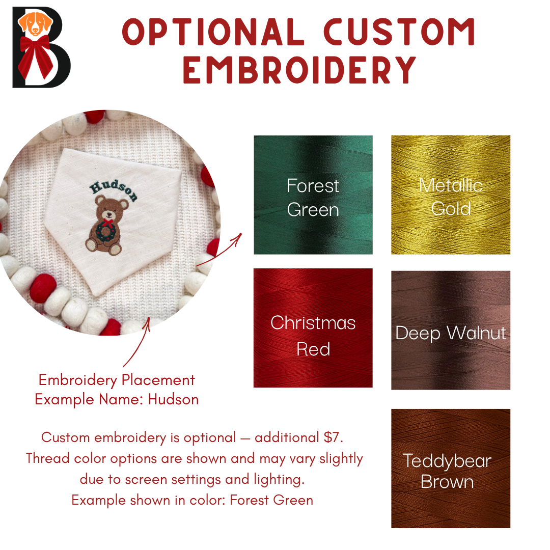 'Beary Festive' Embroidered Sweater