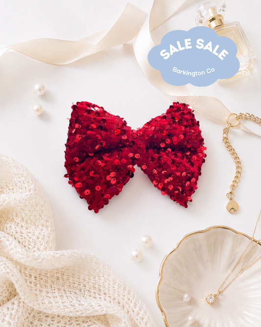 Red Sequin Bowtie