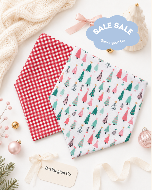 'Sugarplum Christmas' Reversible Bandana