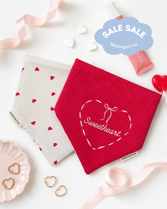 'My Sweetheart' Reversible Embroidered Bandana