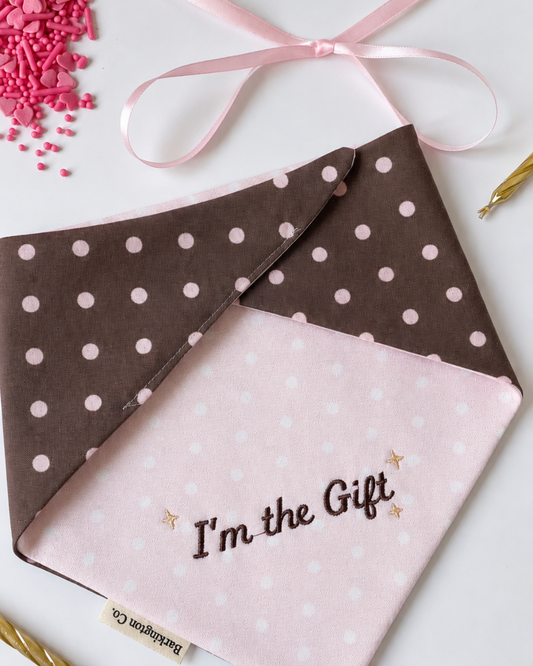 'I'm The Gift' Reversible Embroidered Bandana