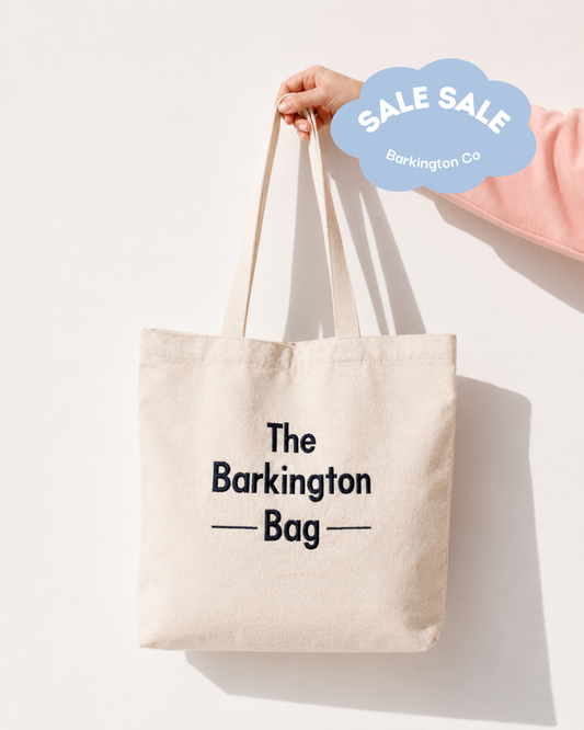 'The Barkington Bag' Embroidered Tote