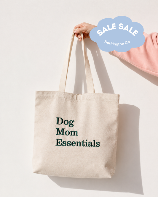 'Dog Mom Essentials' Embroidered Tote