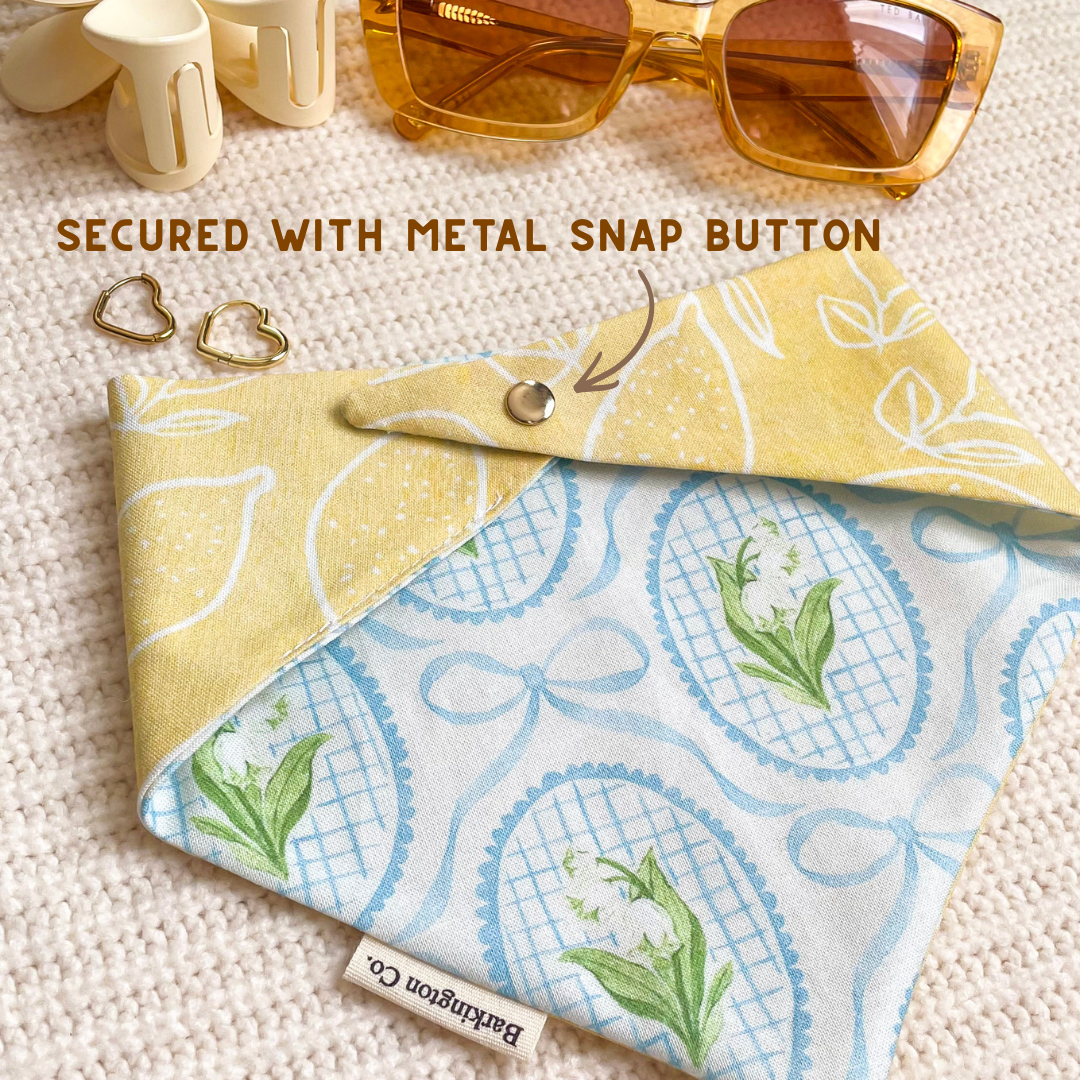 'Easter Cookies' Custom Embroidered Reversible Bandana