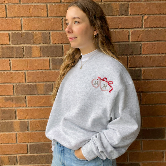 'Be Mine Locket' Custom Embroidered Sweater