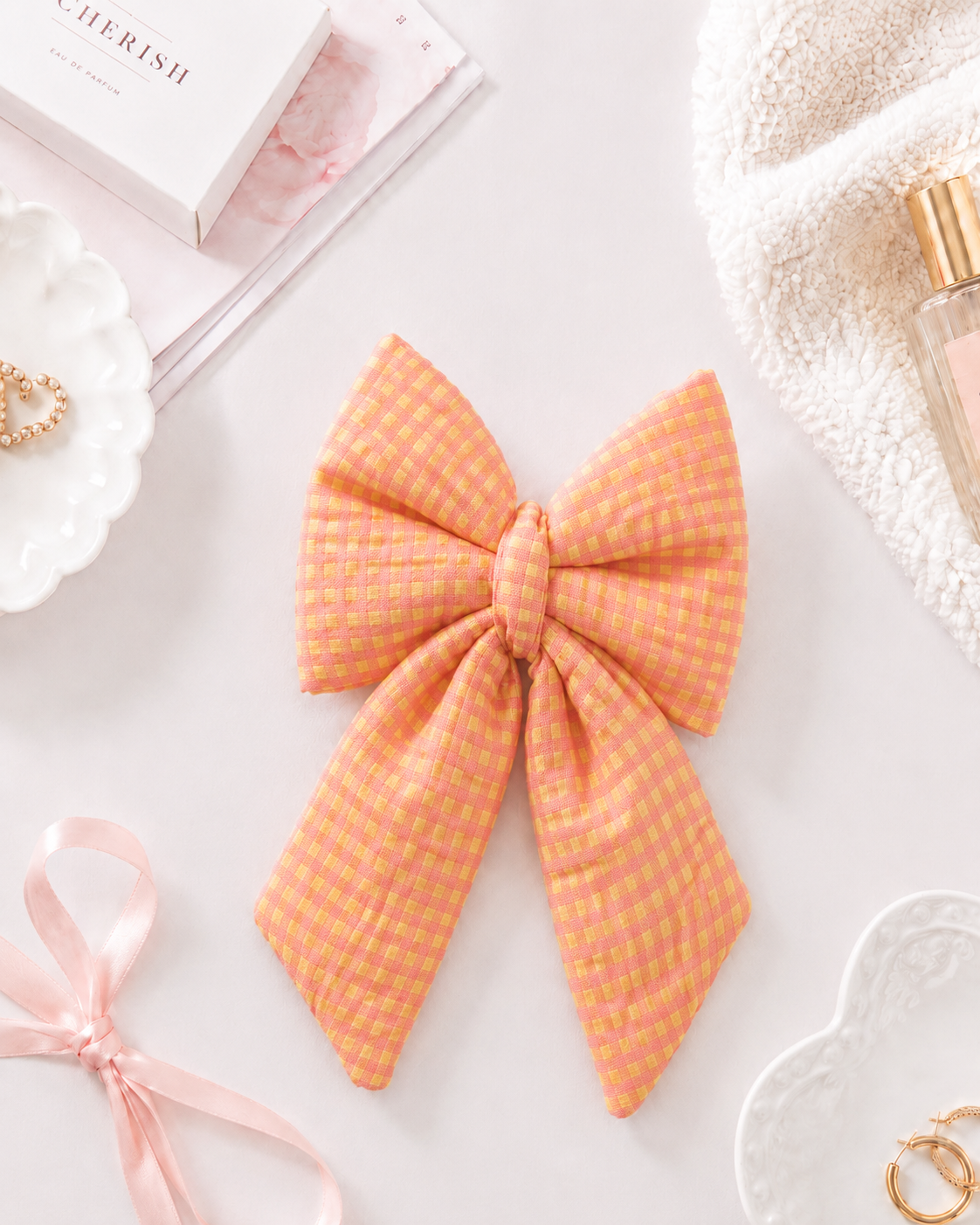 'Golden Hour' Gingham Bow
