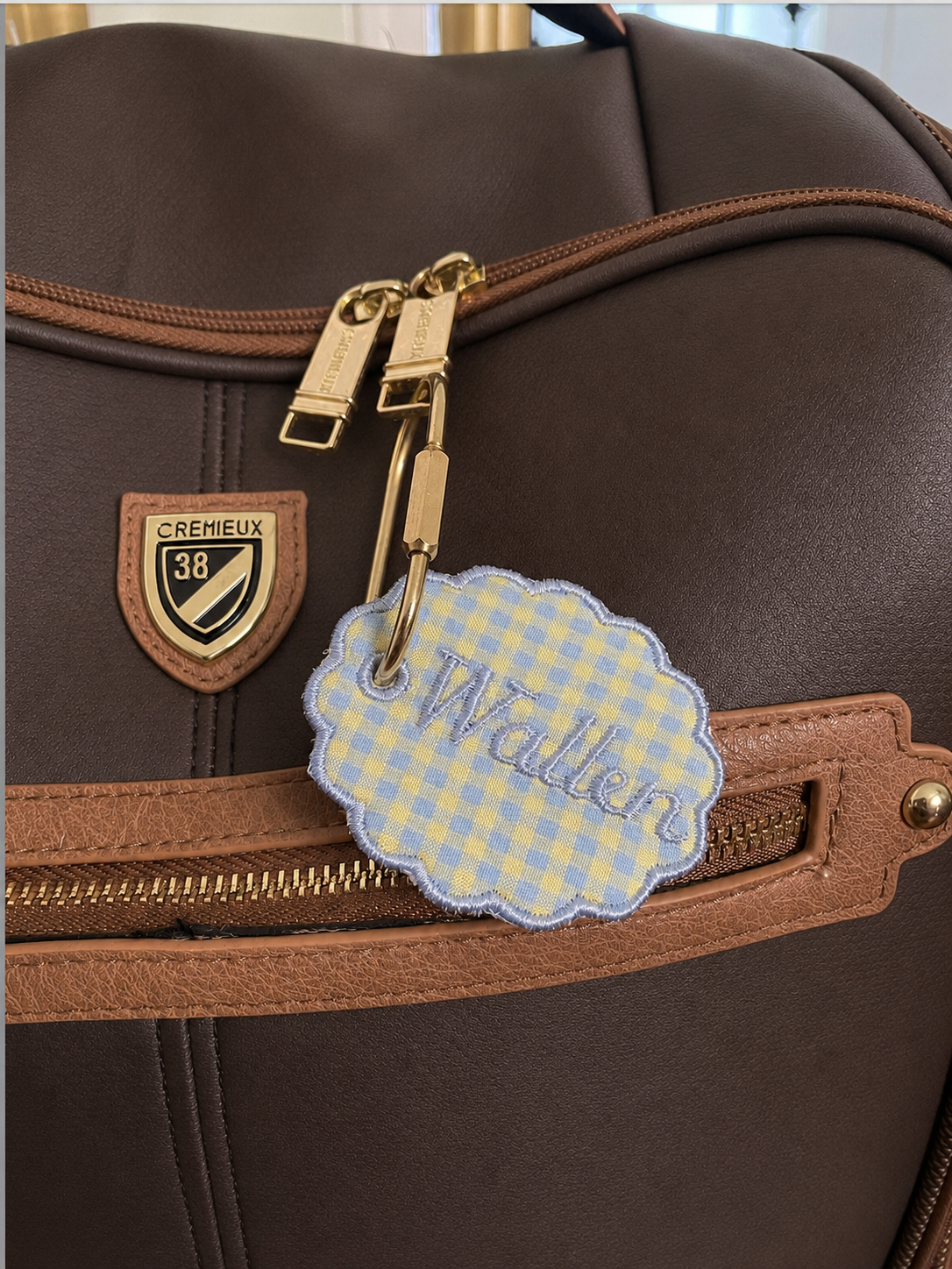 'Lake Hour' Custom Embroidered Bag Tag