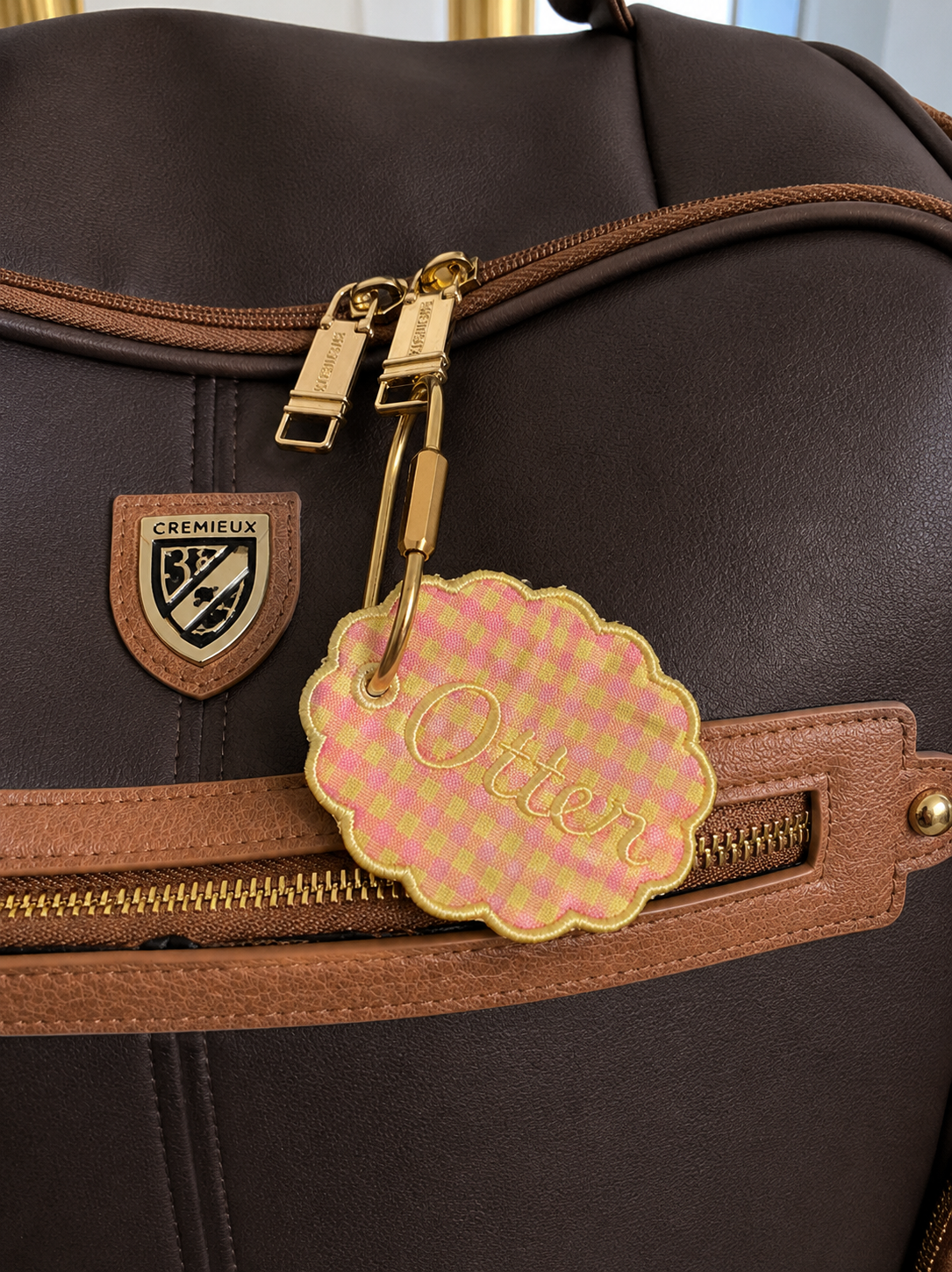 'Golden Hour' Custom Embroidered Bag Tag