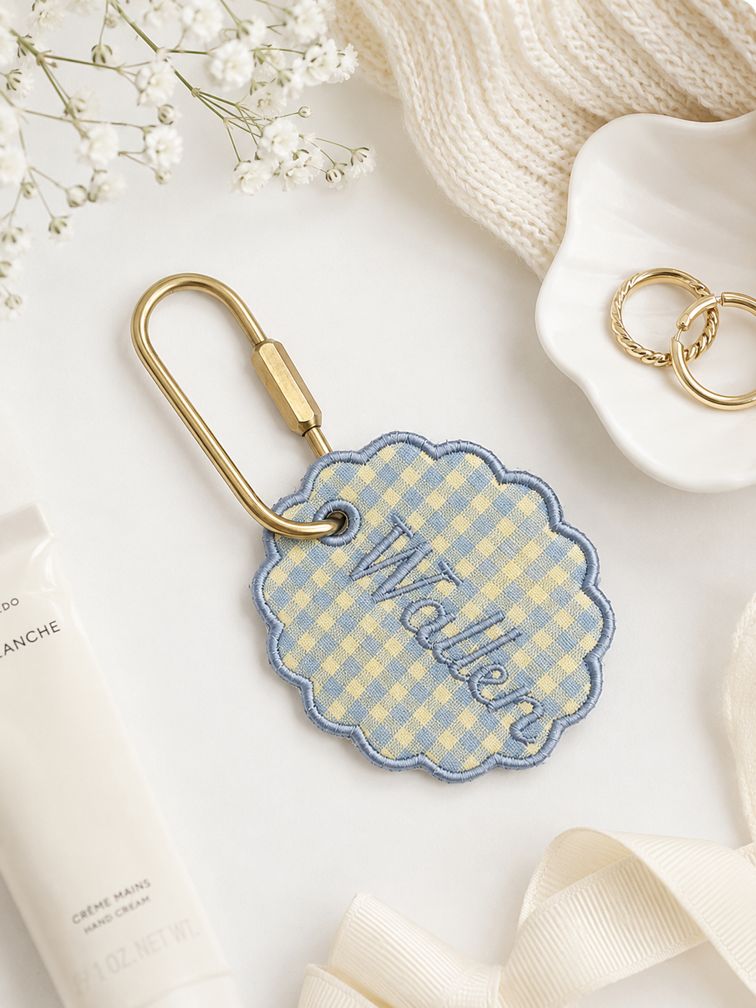 'Lake Hour' Custom Embroidered Bag Tag