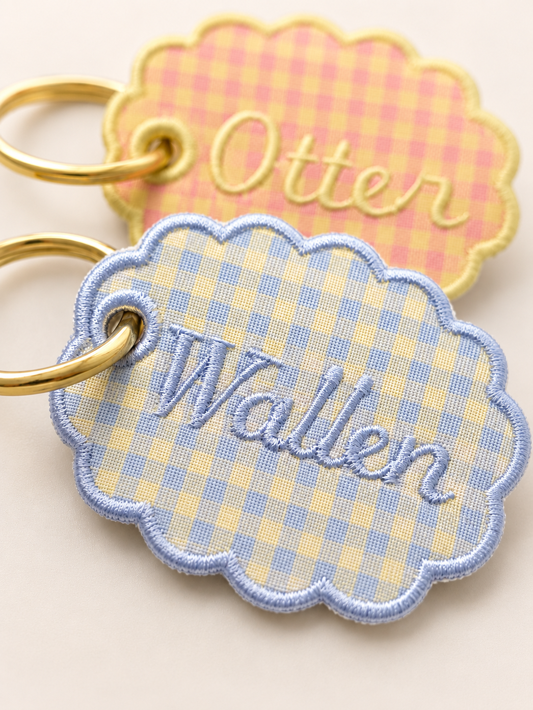 'Lake Hour' Custom Embroidered Bag Tag