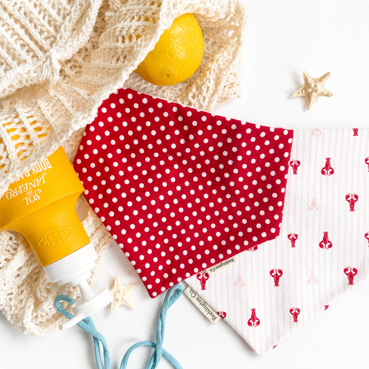 'Lucky Lobster' Reversible Bandana