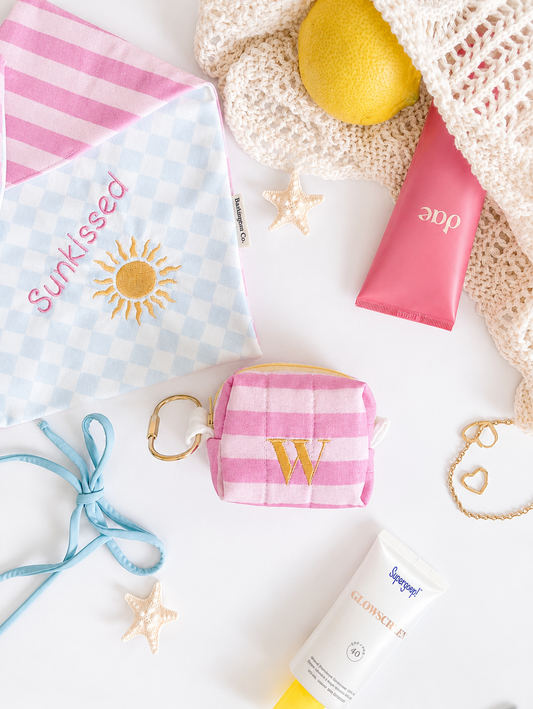 'Sunkissed' Custom Embroidered Treat Pouch
