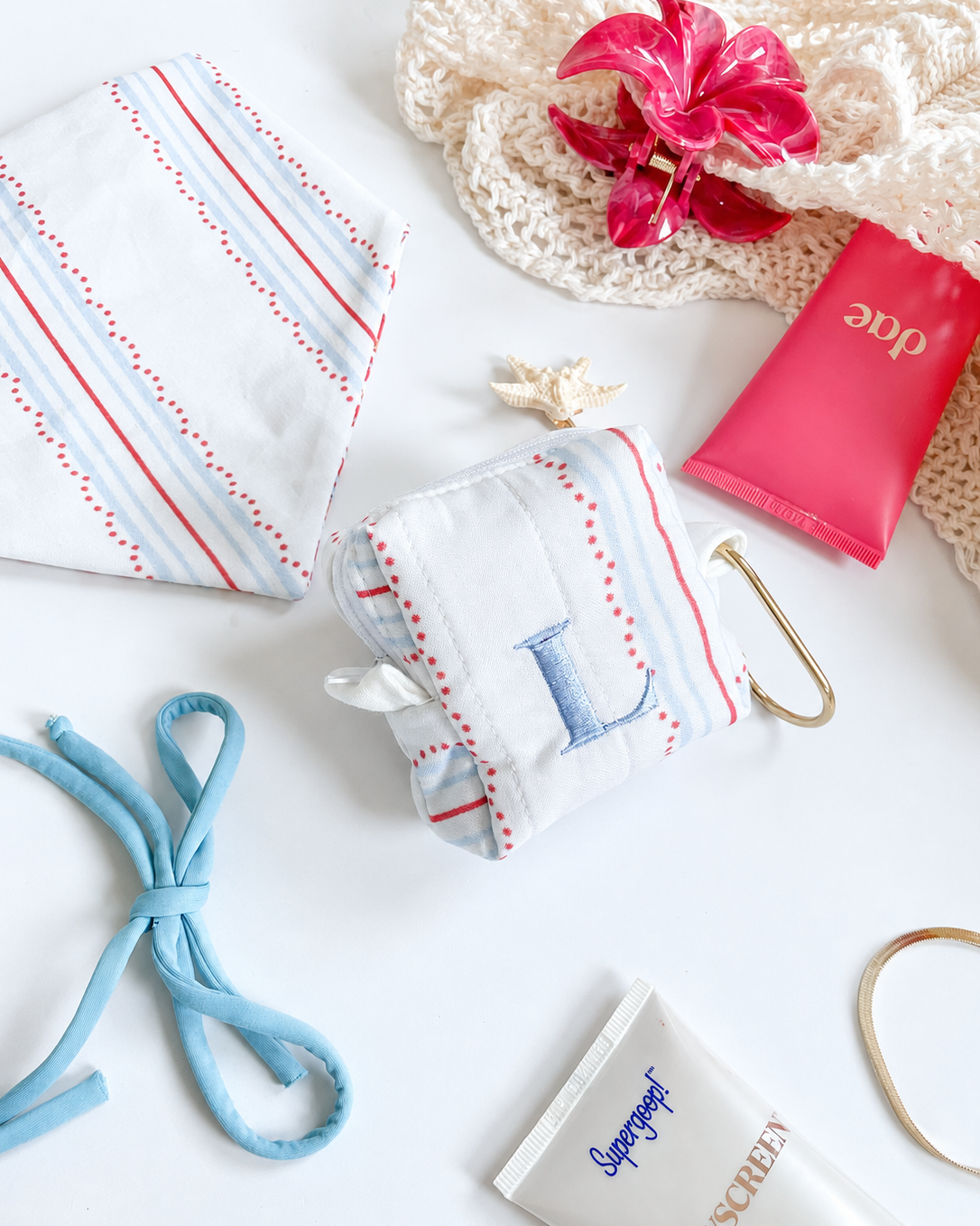 'Rosie Lines' Custom Embroidered Treat Pouch