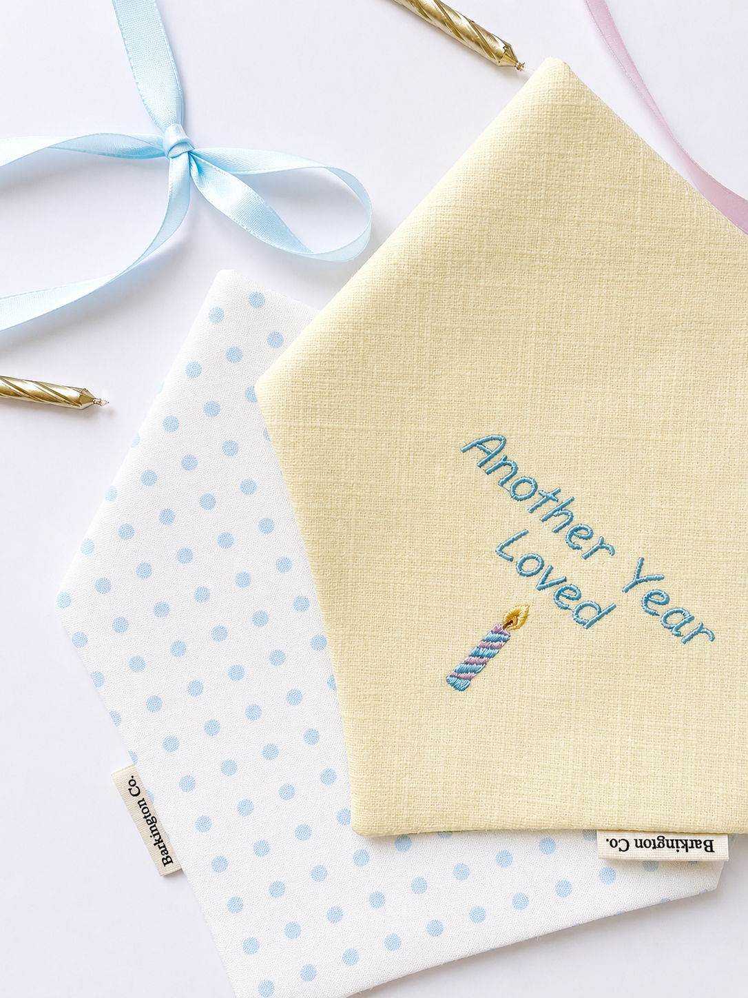 'Another Year Loved' Reversible Embroidered Bandana