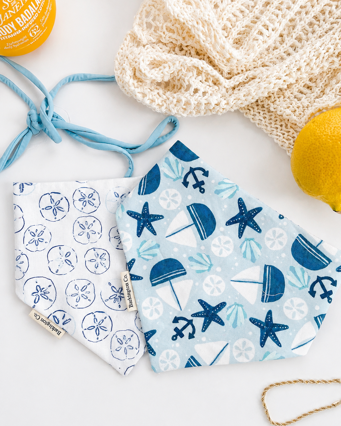 'Sandy Shores' Reversible Bandana