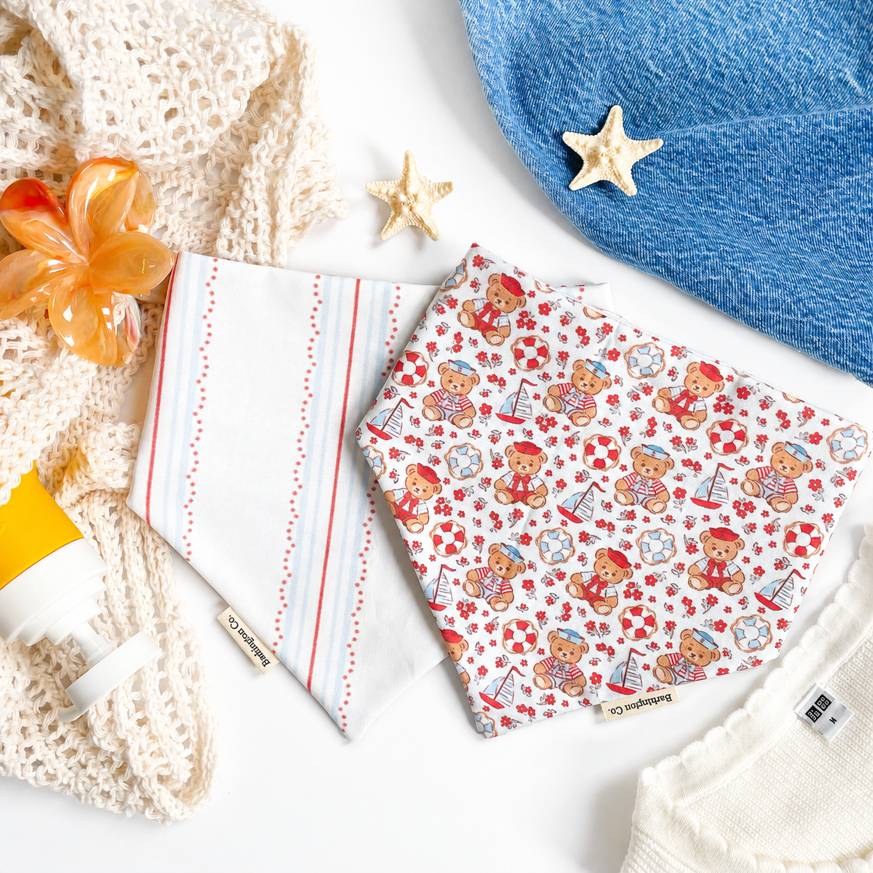 'Sailor Bear' Reversible Bandana