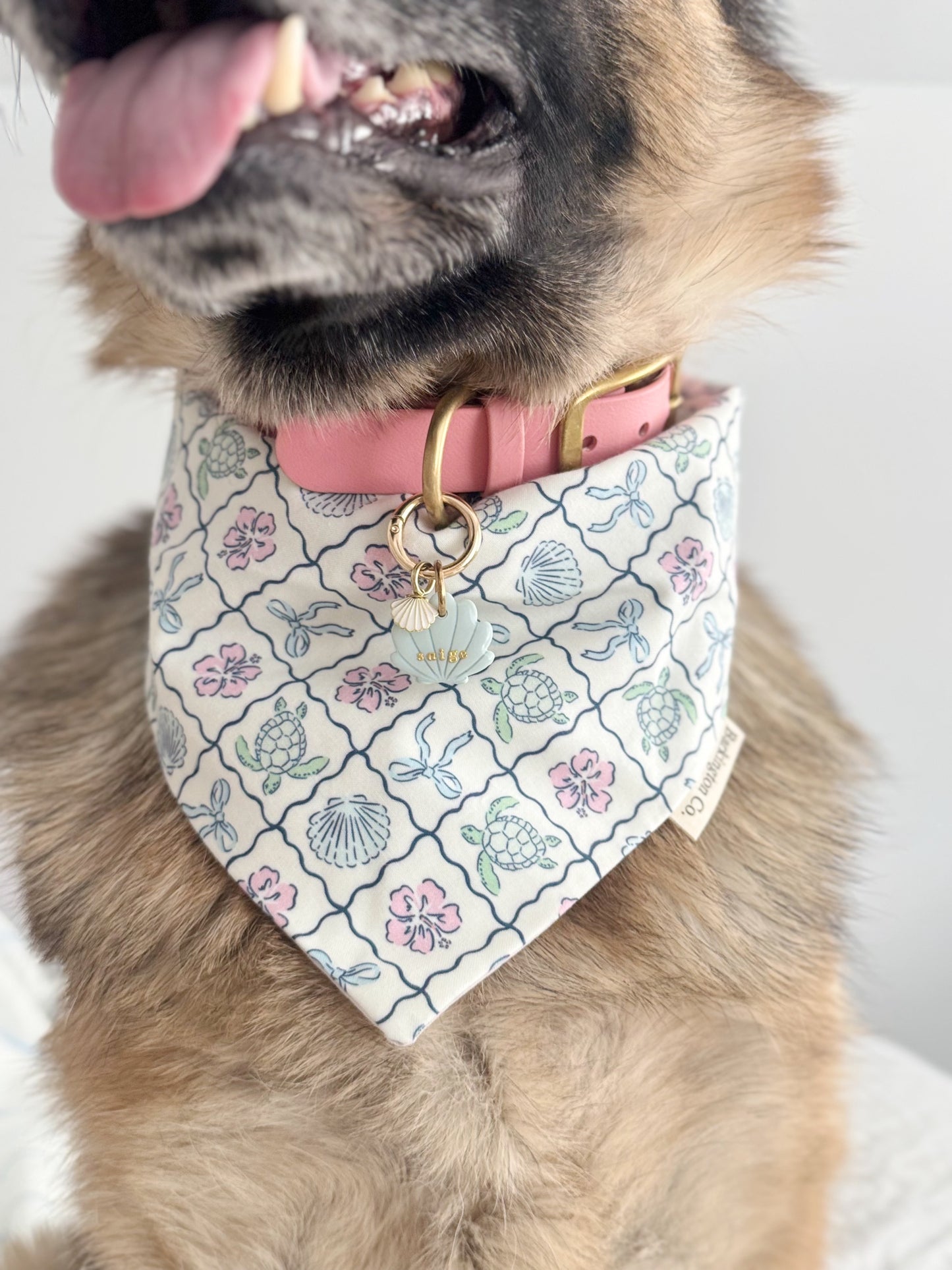 'Pink Cabana' Reversible Bandana