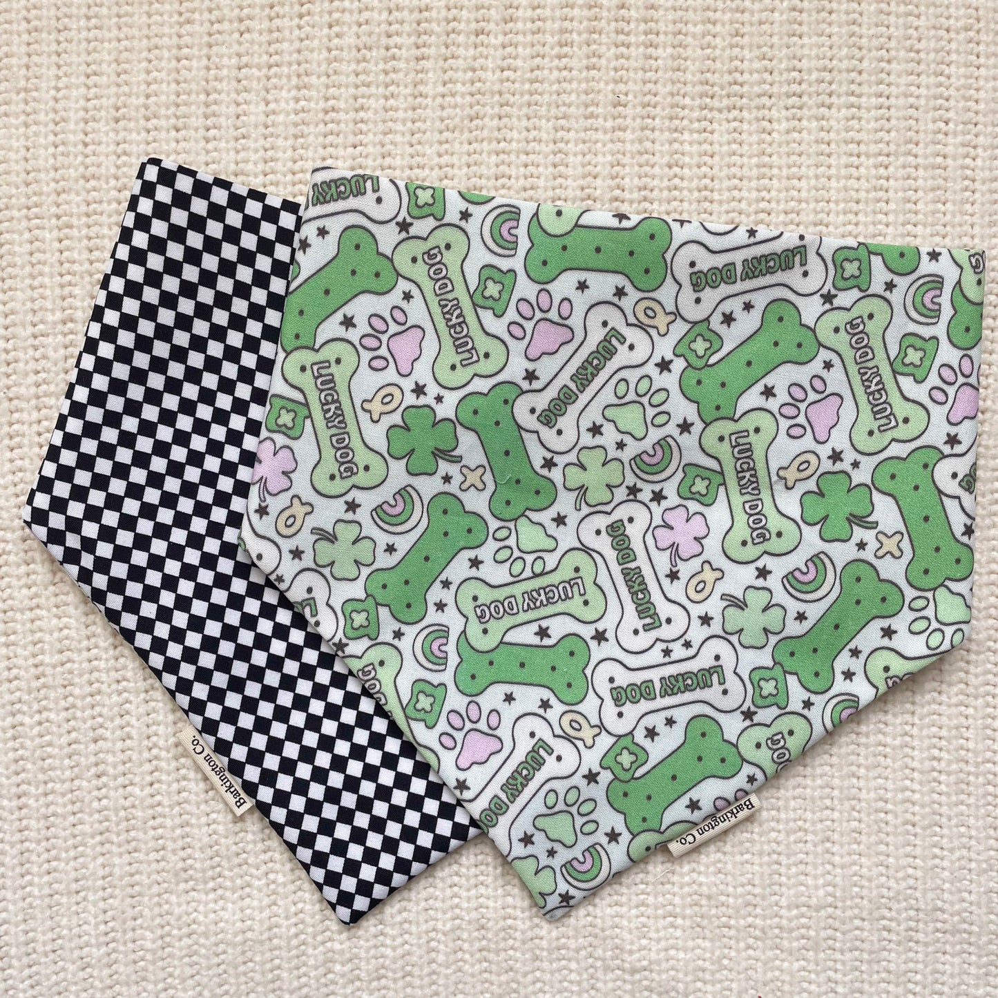 'Lucky Pup' Reversible Bandana