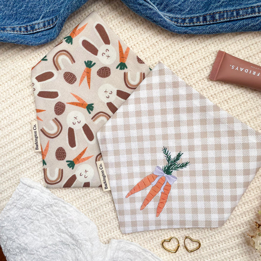 'Carrot Patch' Reversible Bandana