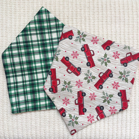 'Merry & Plaid' Reversible Bandana