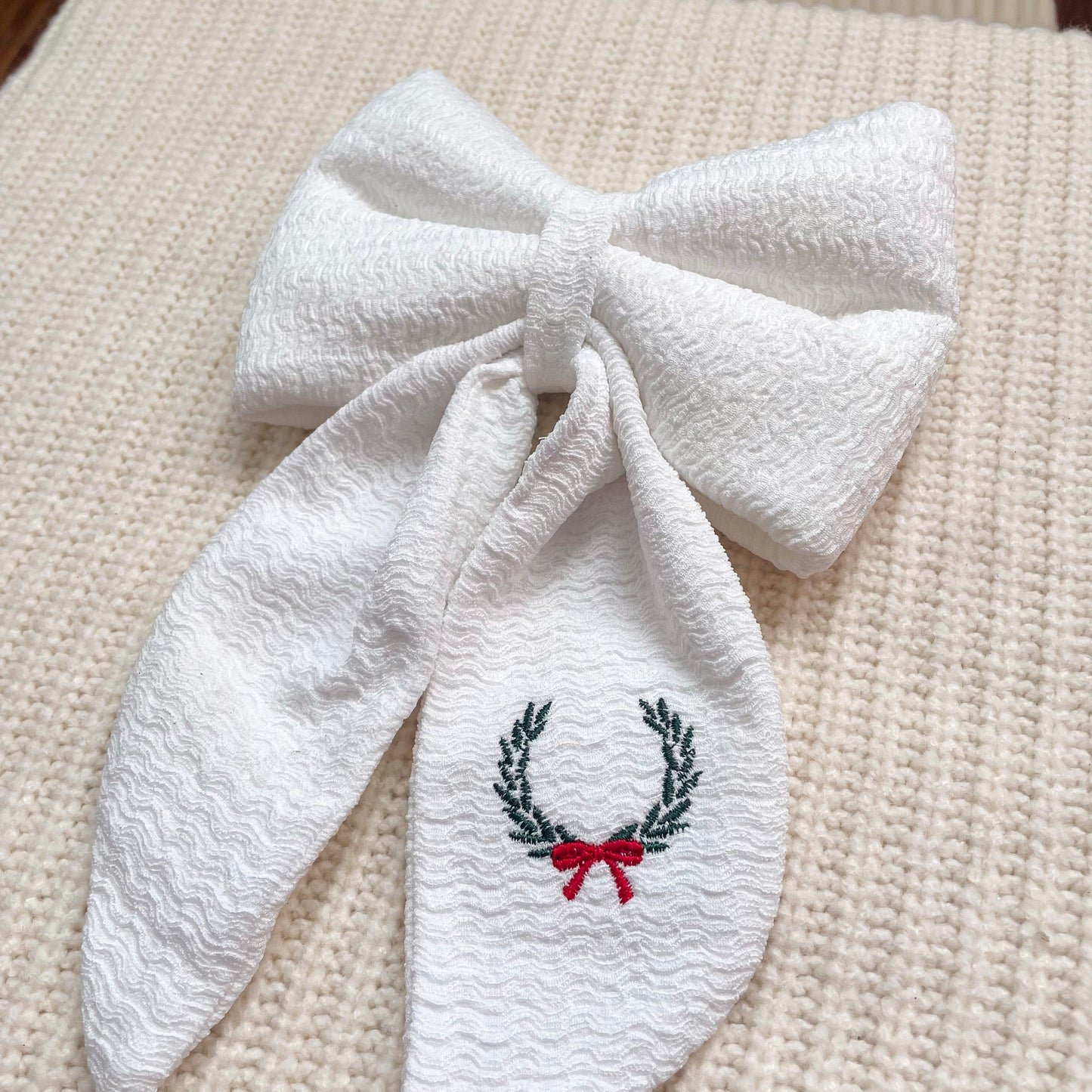 Winter Wreath Bow