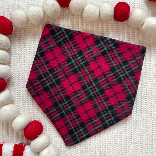 'Pink Plaid' Bandana