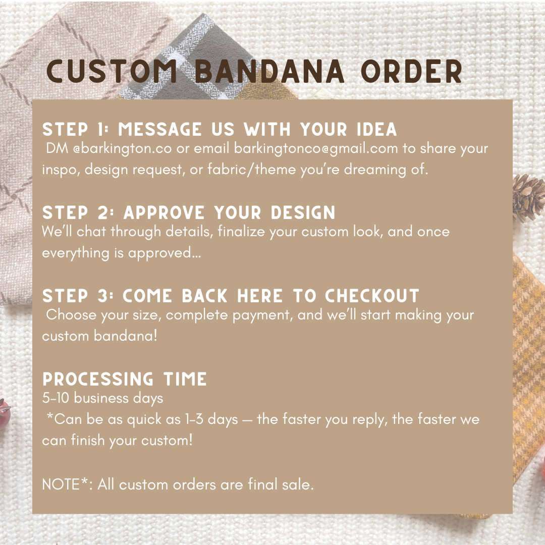 Custom Bandana - Your design Here