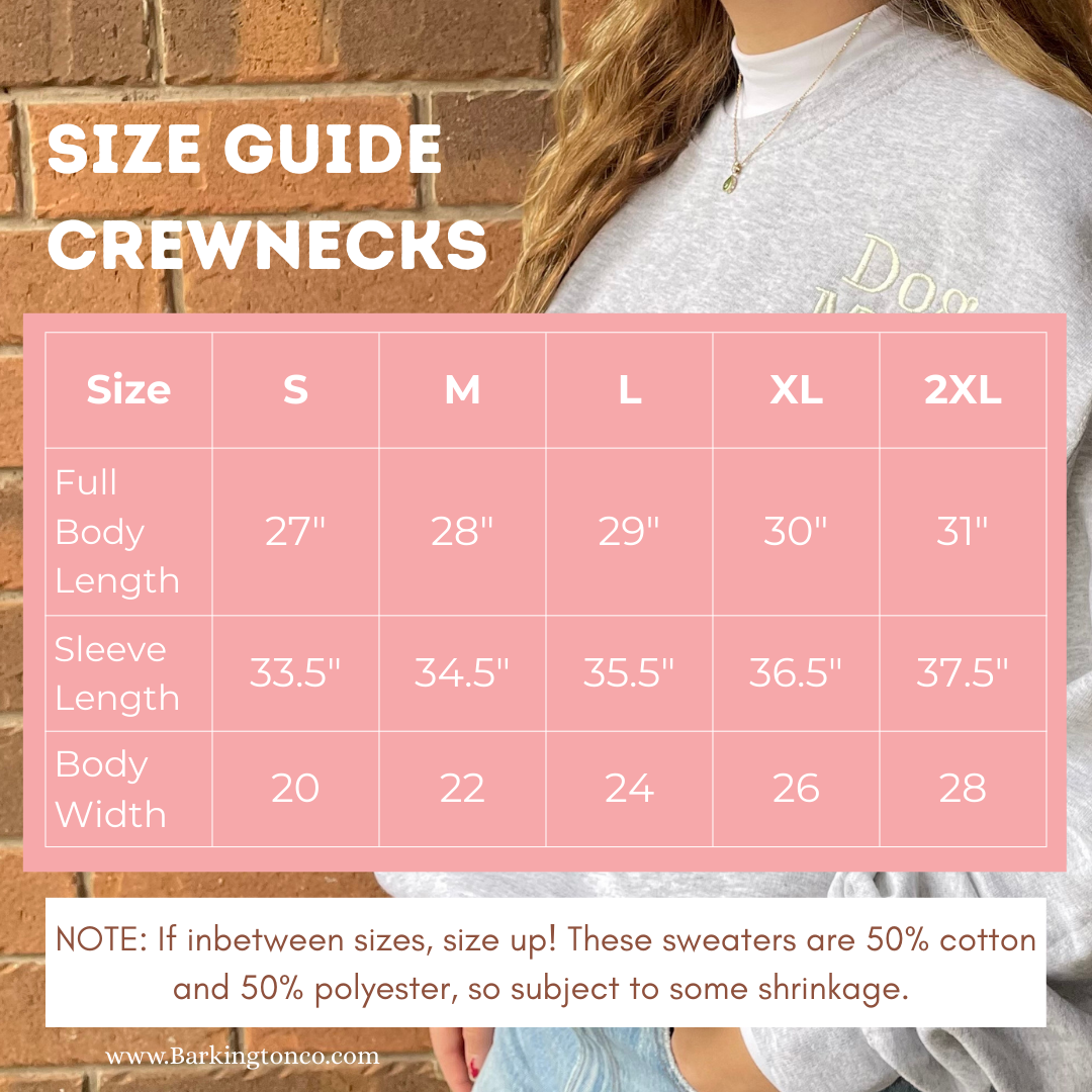 'Dog Mom' Embroidered Custom Valentines Sweater