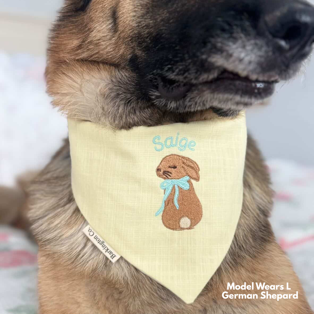 'Easter Cookies' Custom Embroidered Reversible Bandana